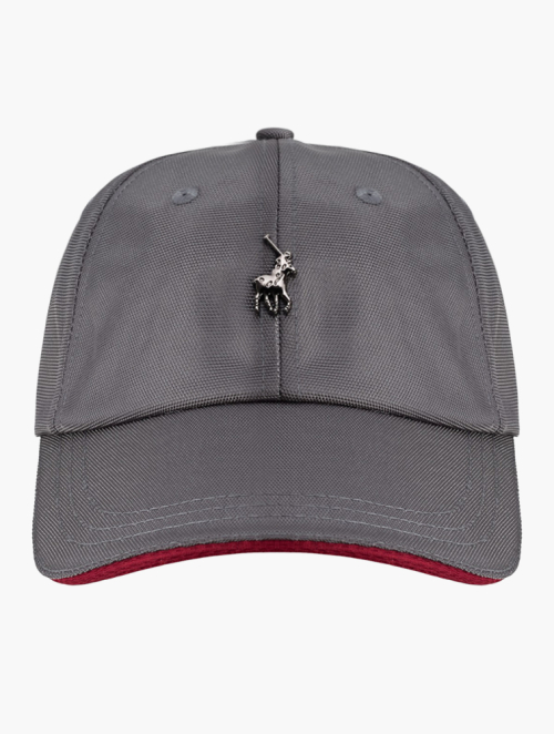 MyRunway | Shop Polo Grey Pony Embroidered Beanie for Men from